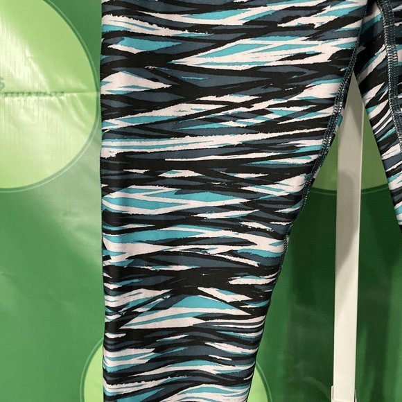 UNDER ARMOUR Women's compression HEATGEAR leggings in MULTI ABSTRACT sz S - VGUC - Picture 5 of 14